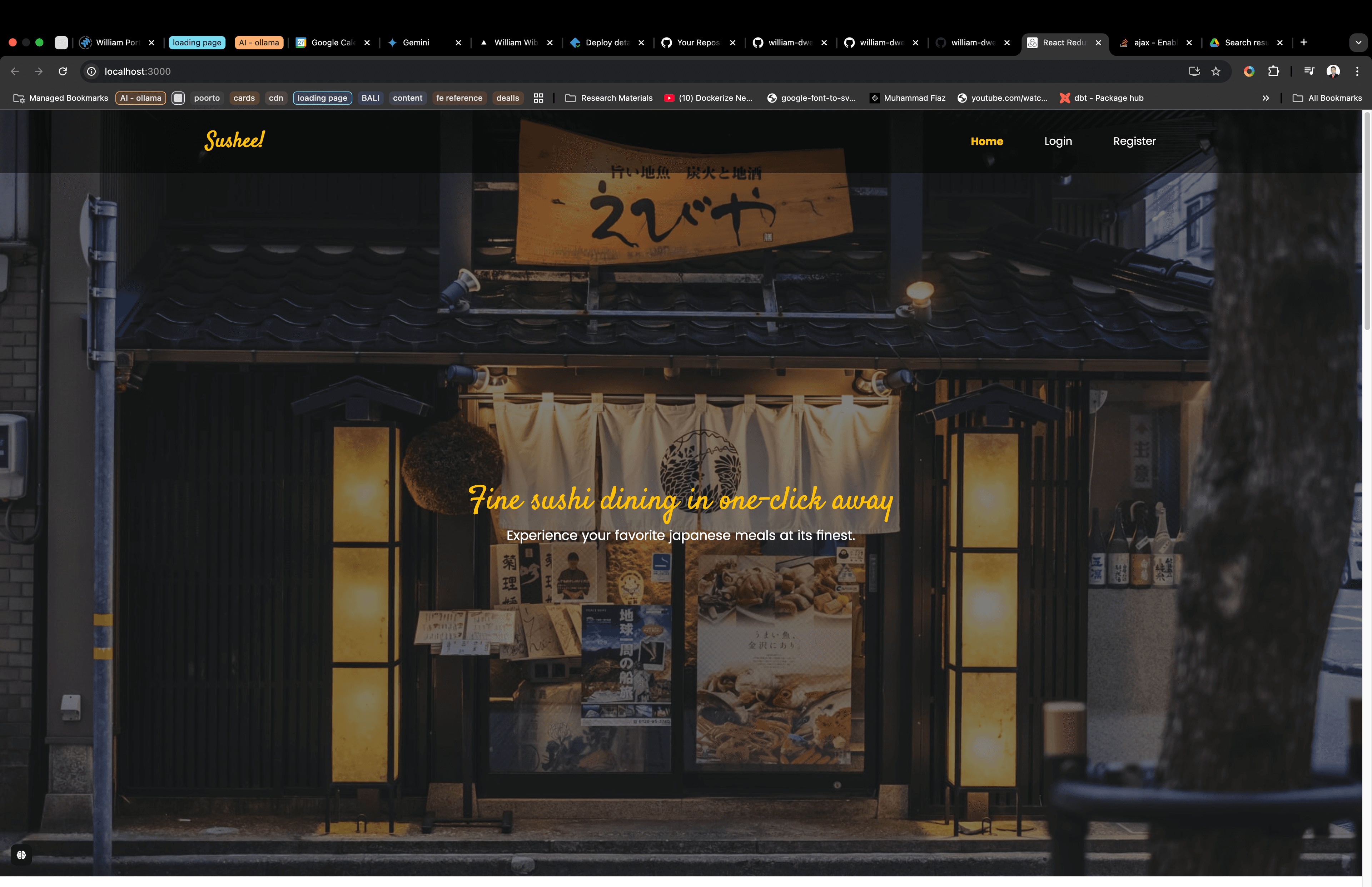 Sushee - Online Restaurant App screenshot